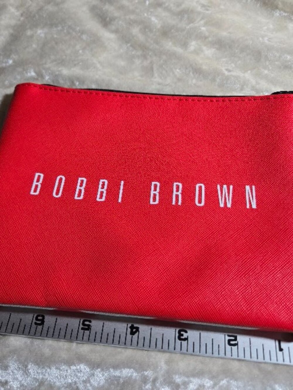 Bobbi Brown Red Lips Cosmetic Bag Makeup Pouch Zip Travel Organizer